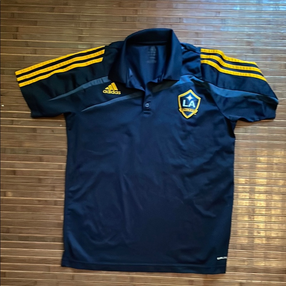 Adidas Navy and Gold Soccer Jersey